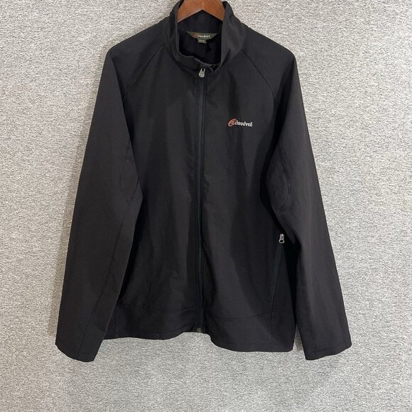 Cloudveil Mens 2XL Full Zip Jacket Light Unlined Black - Picture 11 of 12